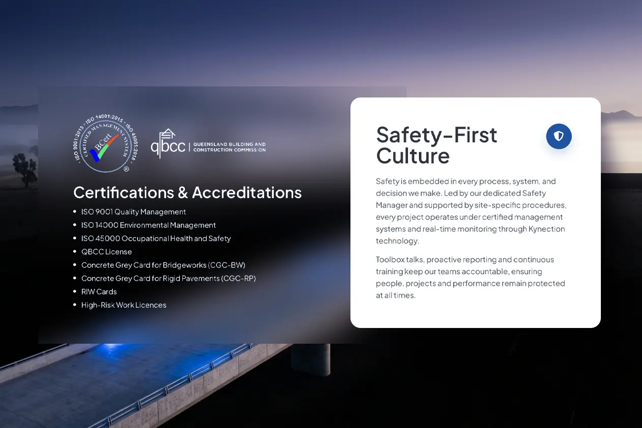 The proof that wins the work: certifications, accreditations and a safety-first culture