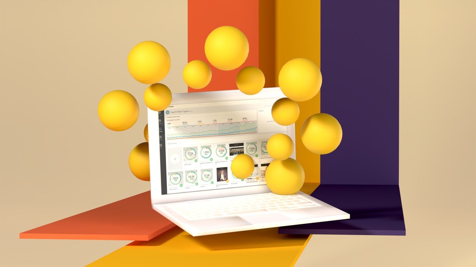 3D brand-element renders, image 4 of 4