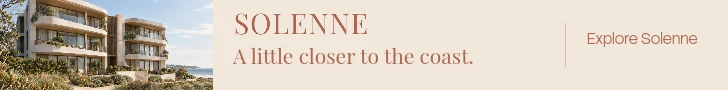 Solenne leaderboard display ad.